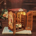 Book Nook Bookshop Memories byggesett med LED